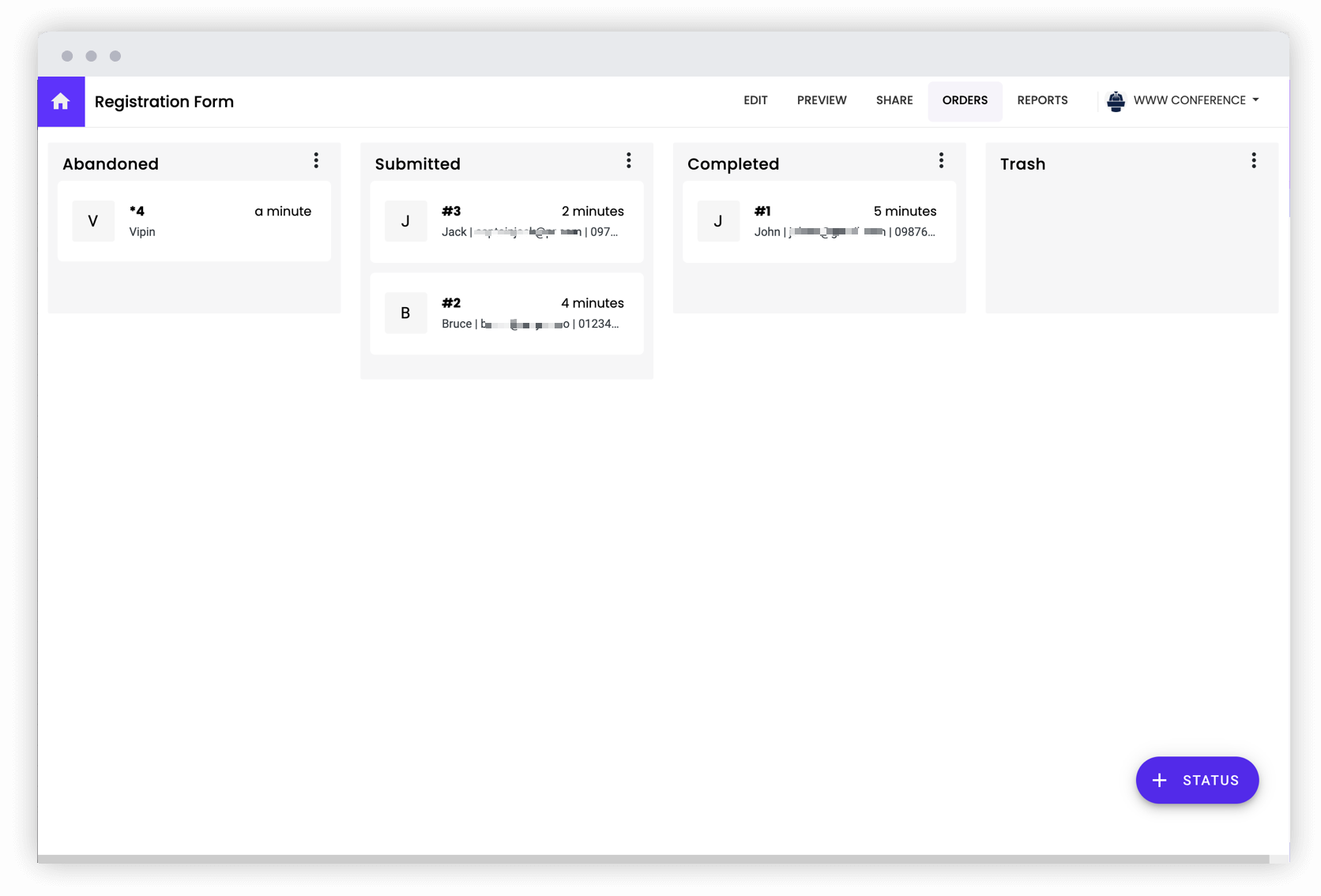 Manage form responses & collaborate with your team easily in real time