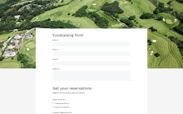 Fundraising form