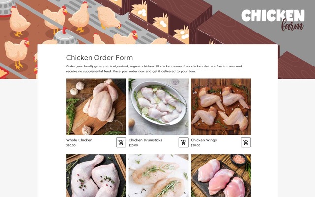 Chicken order form