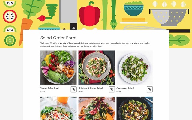 Salad order form